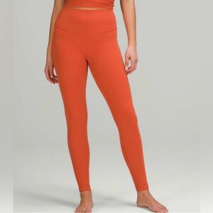 Lululemon Align Canyon Moon 28” Orange Leggings 
Size 8